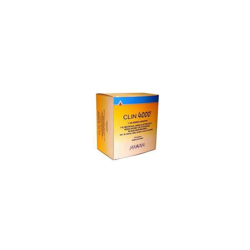 Clin 4000 - Lassativo Monodose in Bustine da 10g, Confezione da 30
