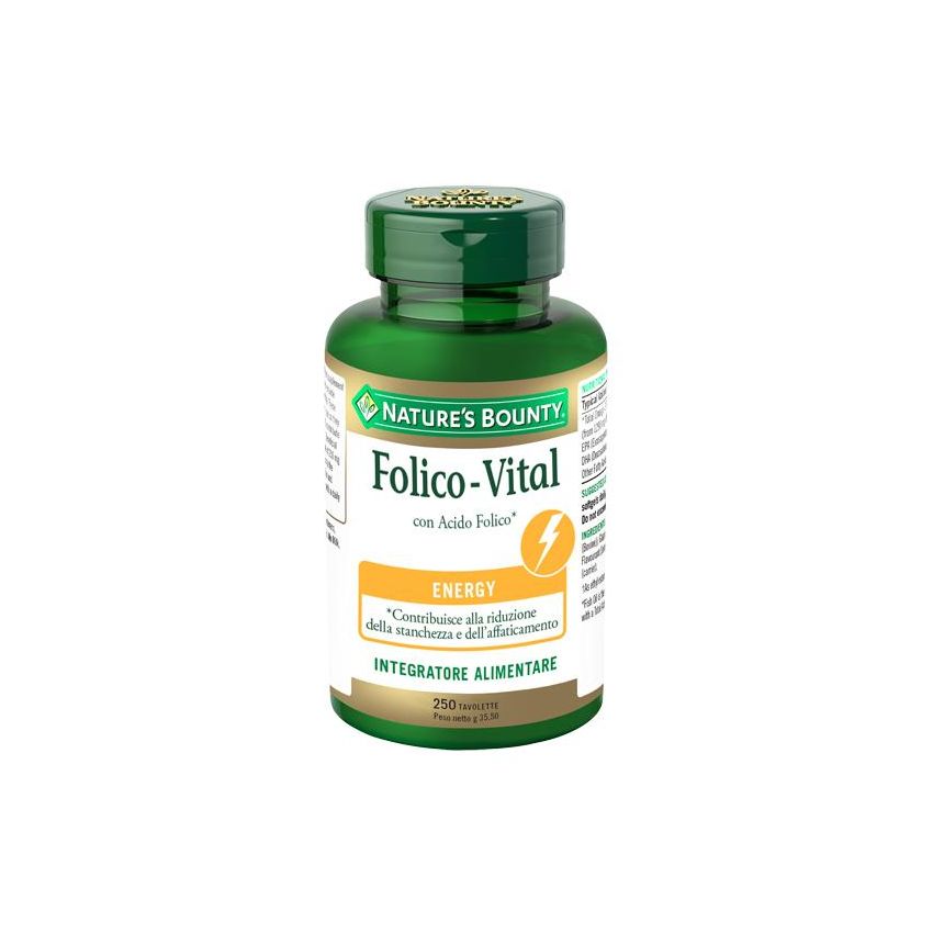Folico Vital - Suplemento di Acido Folico - 250 Tavolette