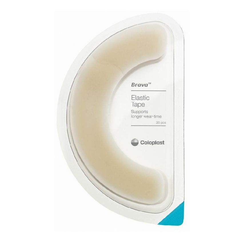 Cerotto Elastico Idrocolloide a Mezzaluna per Stomia Brava - 20 Pezzi