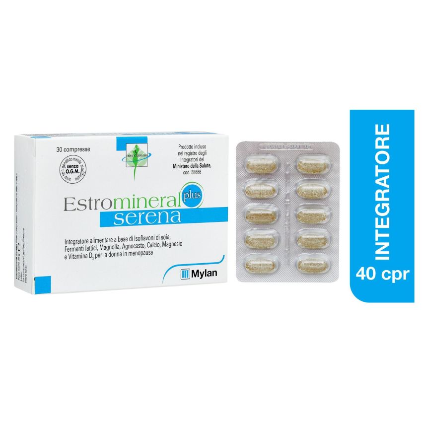 Estromineral Serena Plus - Integratore Menopausa 30 Compresse