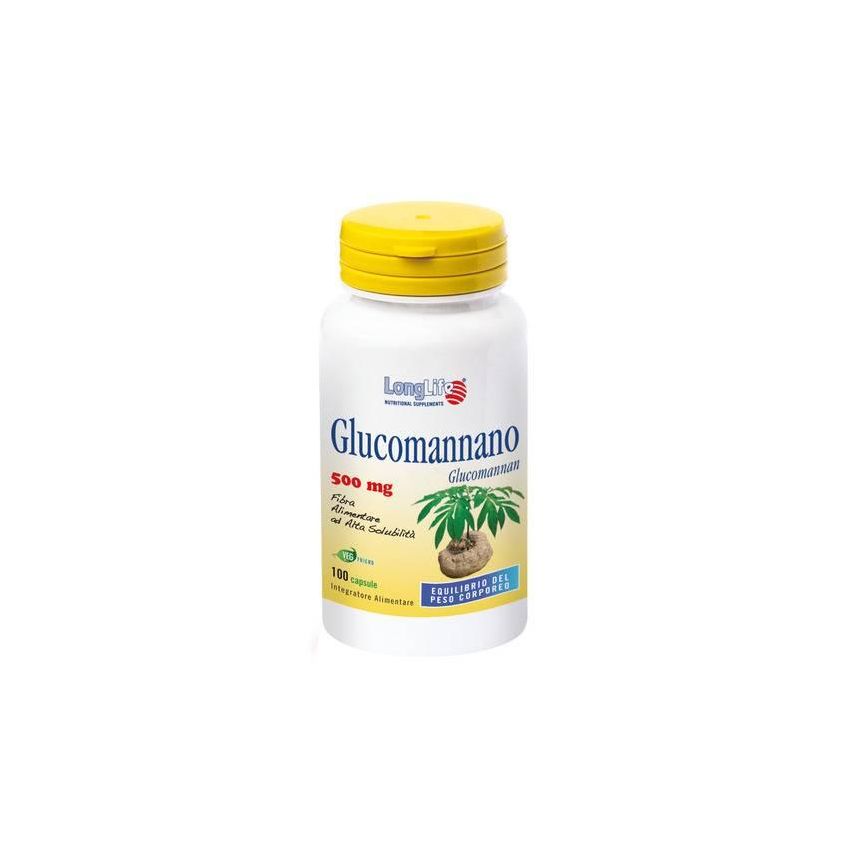 Longlife Glucomannan 100 Capsule - Integratore di Fibra