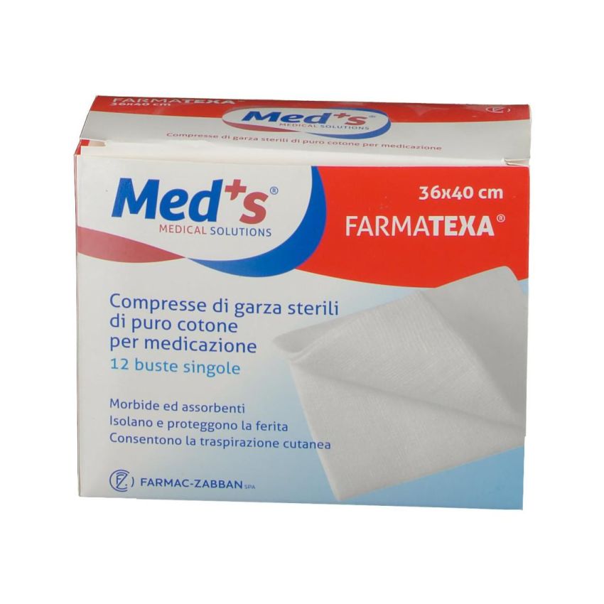 Farmatexa Meds Garza Compressa Sterile 36x40cm, Confezione da 12