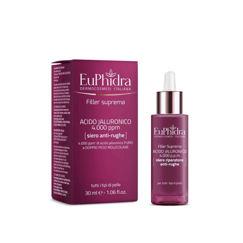 Euphidra Suprema Filler con Acido Jaluronico - Siero Viso in Gocce, 30ml