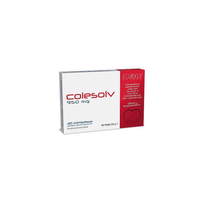 Colesolv - Integratore Alimentare per il Colesterolo, 30 Compresse