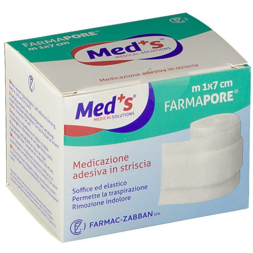 Meds Medicazione Adesiva per Pori, 1x7cm