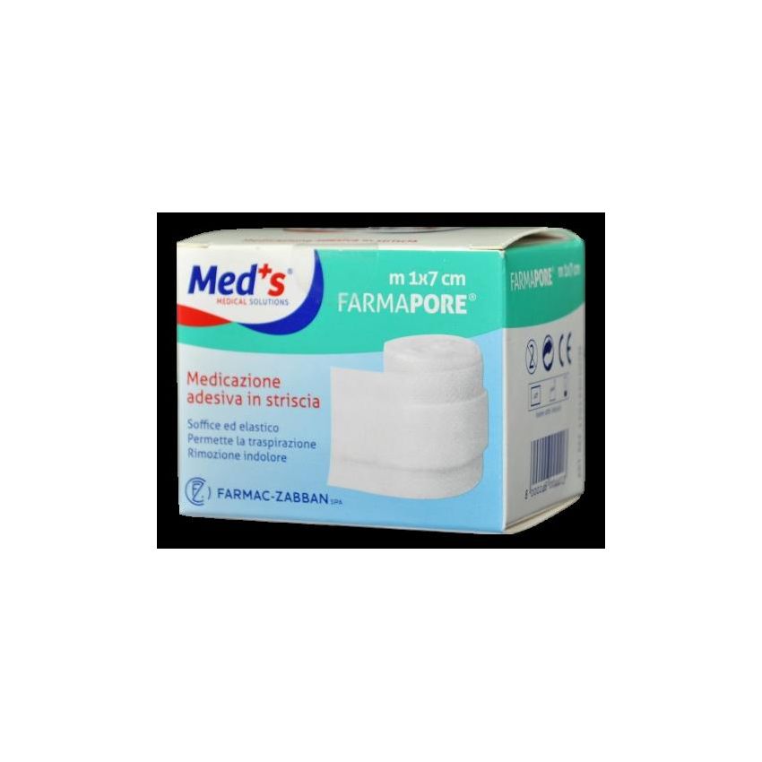 Meds Medicazione Adesiva per Pori, 1x7cm