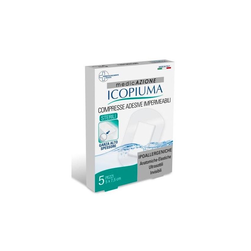 Garza Compressa Icopiuma per Medicazione Postoperatoria 5x7,5cm