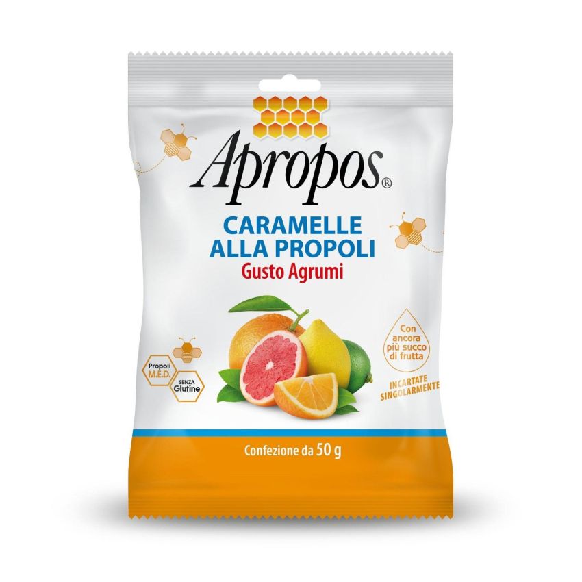 Apropos Caramelle alla Propoli con Sapore di Agrumi - 50g