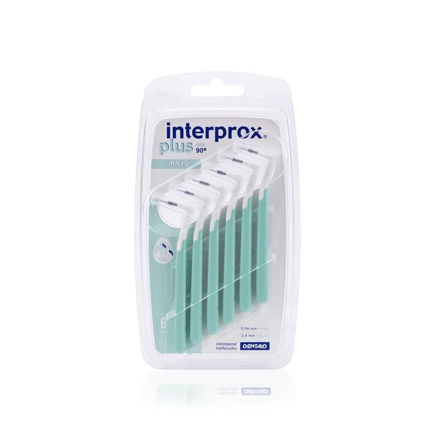 Scovolino Interdentale Angolato Interprox Plus Micro 0,9mm - 6 Pezzi