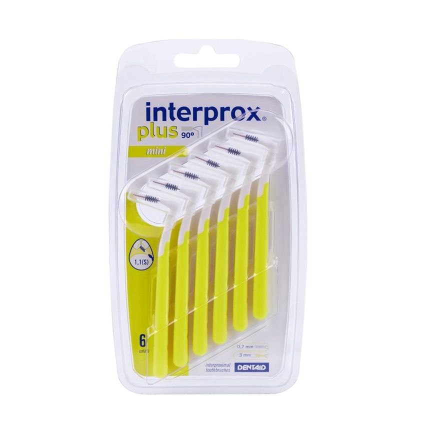 Mini Scovolino Angolato Interprox Plus 1.1mm - Pacco da 6 Pezzi