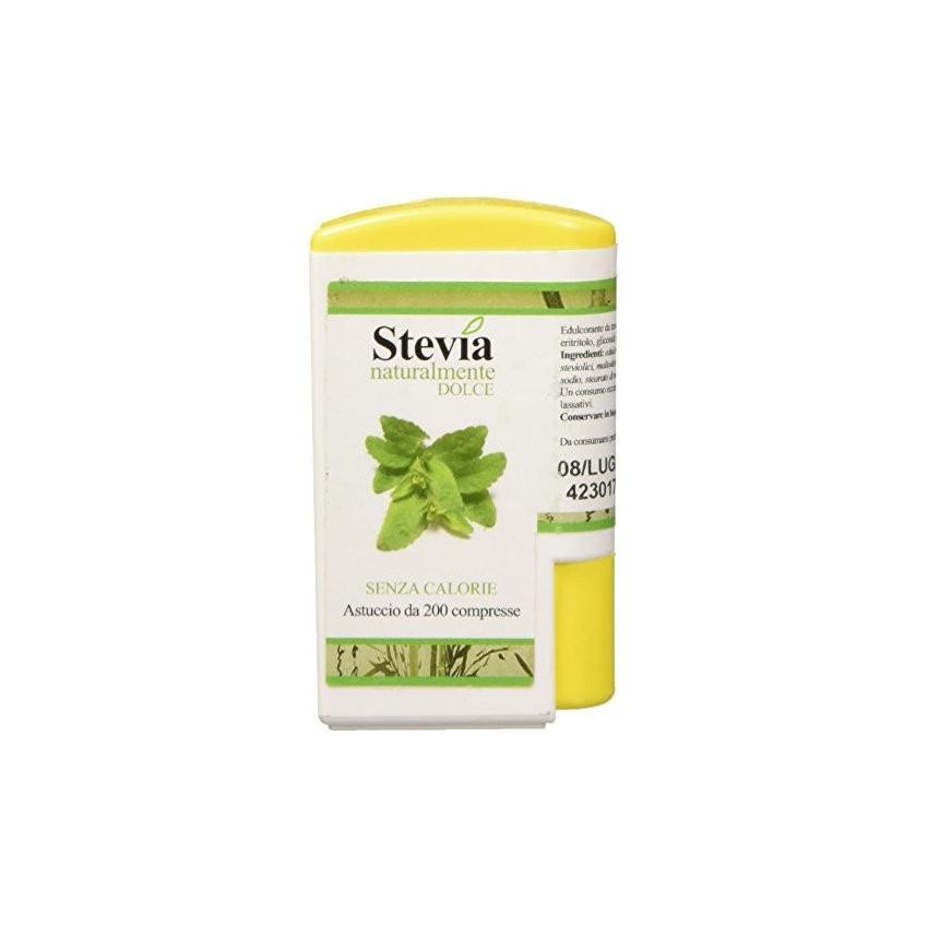 Stevia Edulcorante in 200 Compresse - Confezione da 14 Dispenser