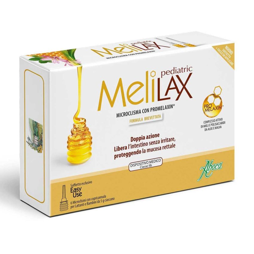 Aboca Melilax Pediatric - 6 Microclismi per Bambini