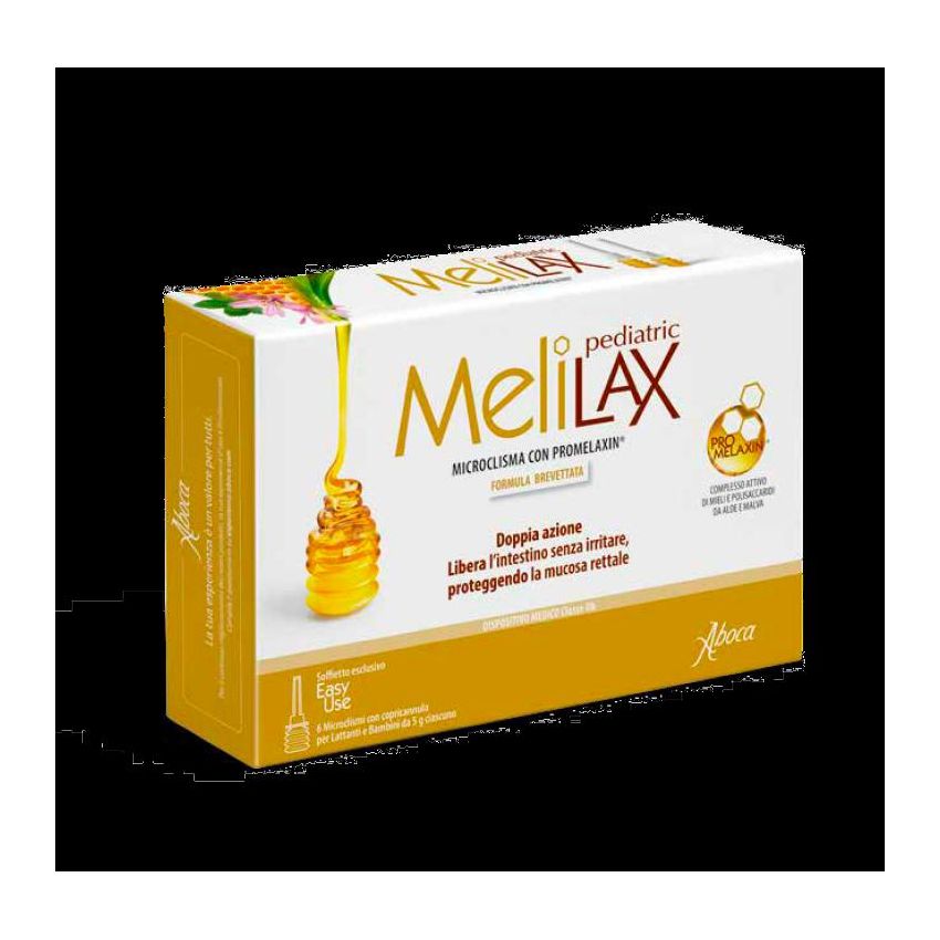 Aboca Melilax Pediatric - 6 Microclismi per Bambini