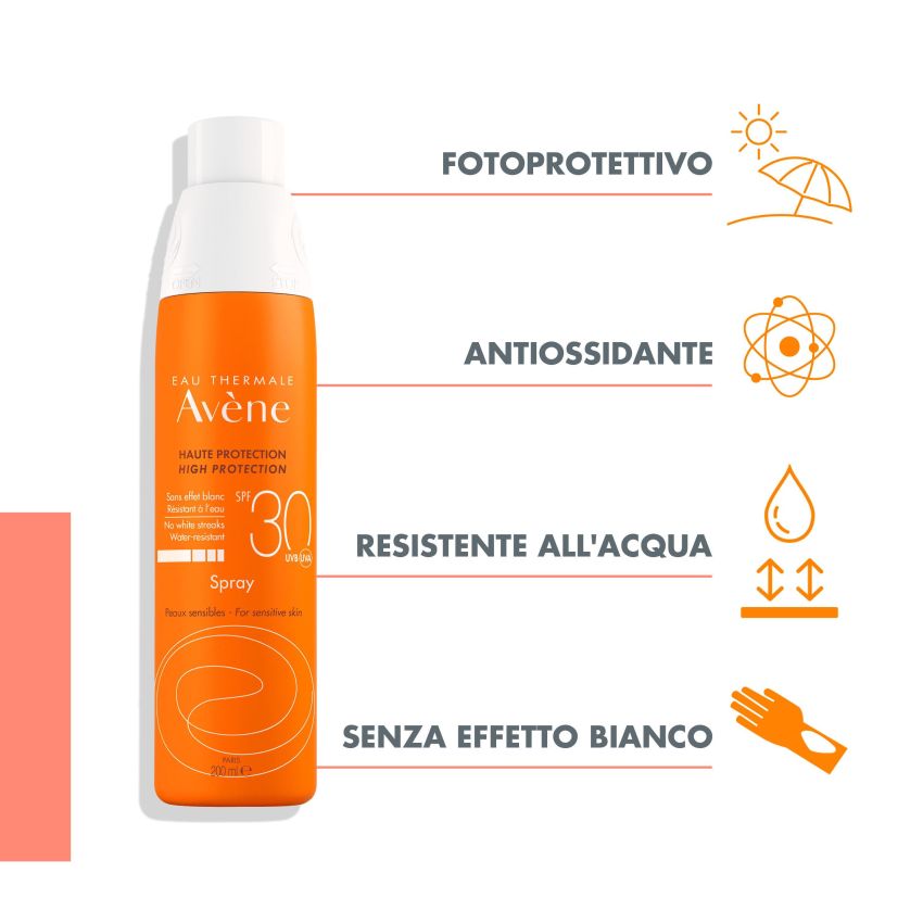 Avene Eau Thermale Spray Solare Protettivo SPF30 - 200ml