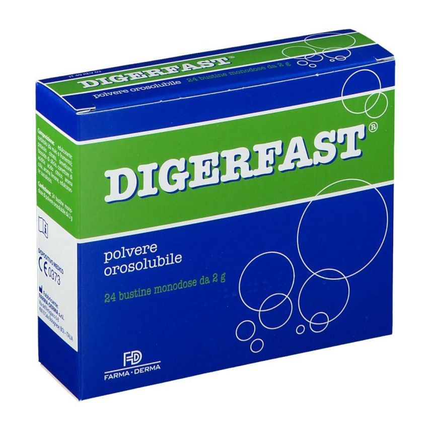 Digerfast Polvere Digestiva - Confezione da 24 Buste da 2g