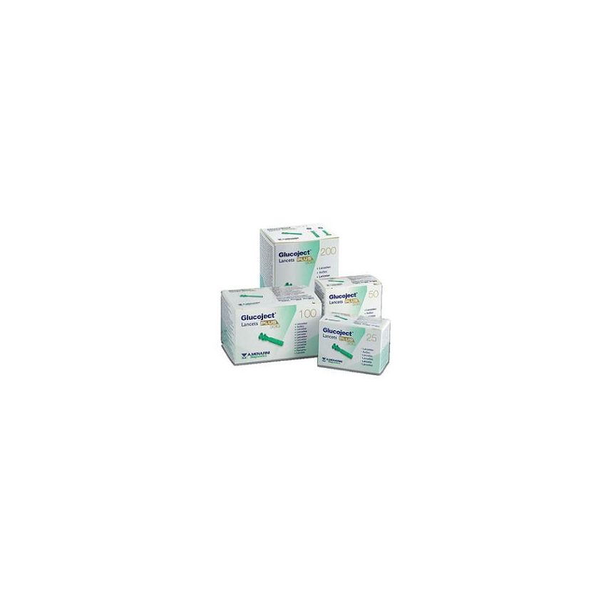 Glucoject Plus - Lancette Pungidito per Misurazione Glucosio - 200 Pezzi