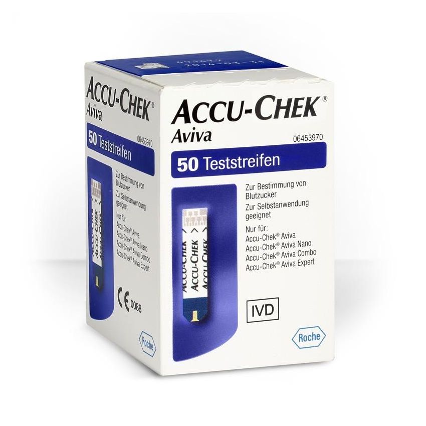 50 Strisce per Glucometro Accu-Chek Aviva