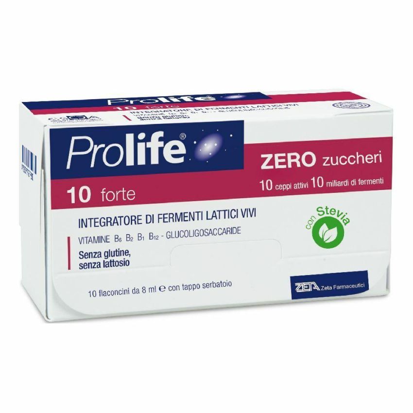 ProLife 10 Forte - Flaconcini da 8ml senza Zuccheri - Confezione da 10 Pezzi
