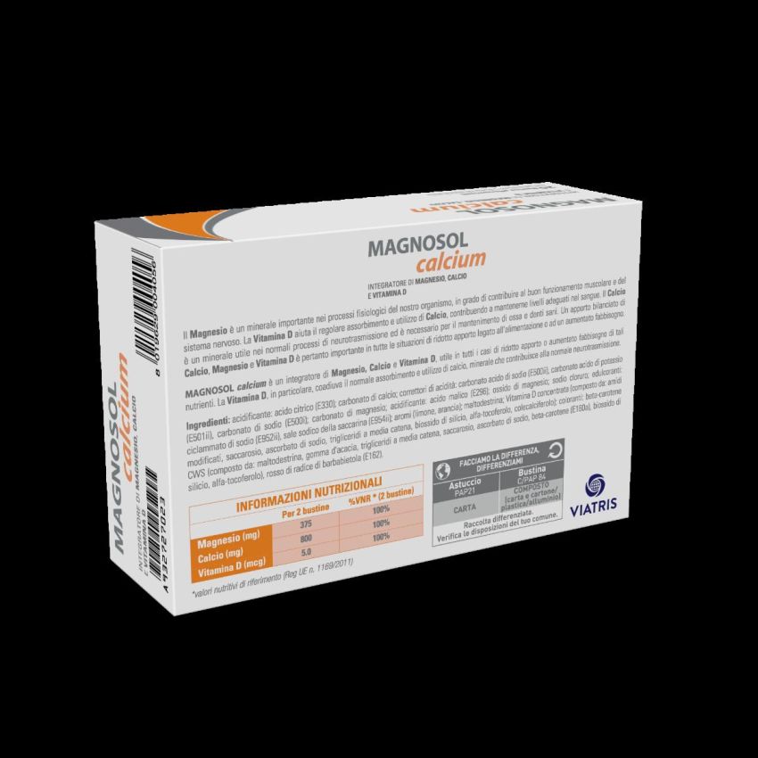 Magnosol Bustine Effervescenti di Calcio - Confezione da 20