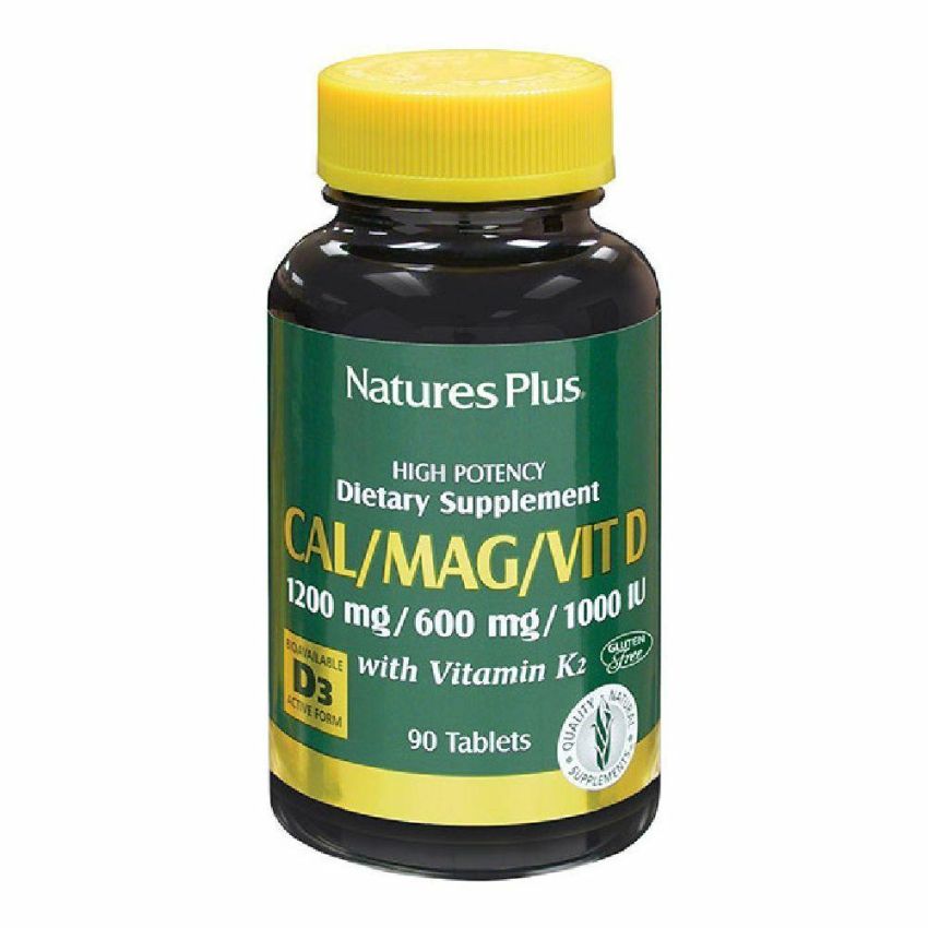 Supplemento di Calcio, Magnesio e Vitamine D3+K2 - 90 Tavolette