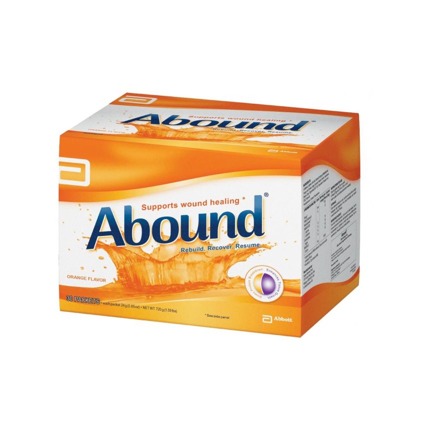 Abound - Bustine Effervescenti al Sapore di Arancia - Confezione da 30 Pezzi, 24g Ciascuna