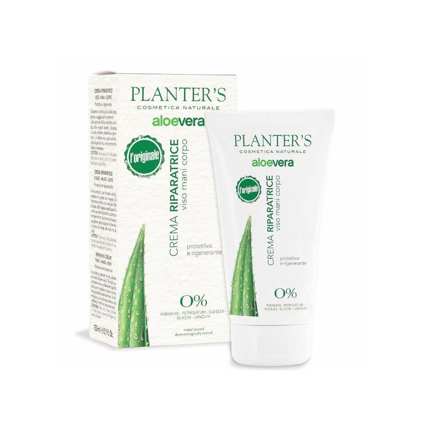 Crema Riparatrice Multiuso all'Aloe Vera di Planter‚Äôs - 150 ml, per Viso, Mani e Corpo