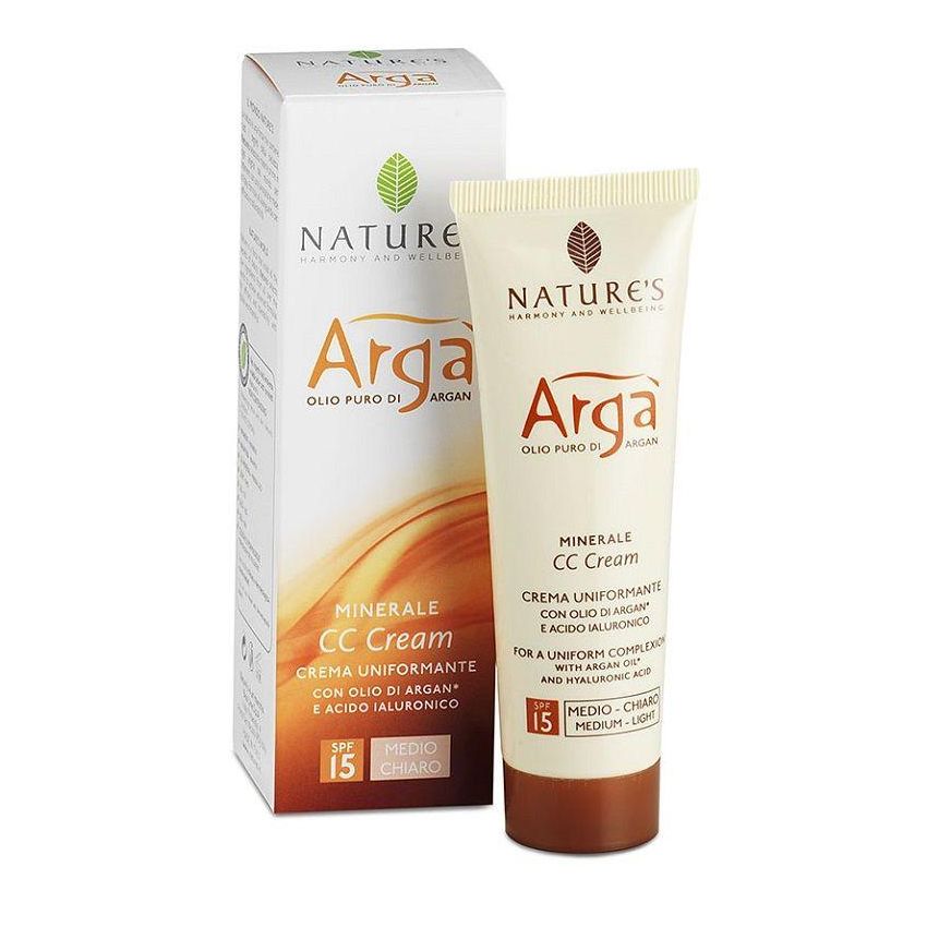 Crema Viso Uniformante Minerale Argan di Nature's in tonalit√† Medio/Chiara - 50ml