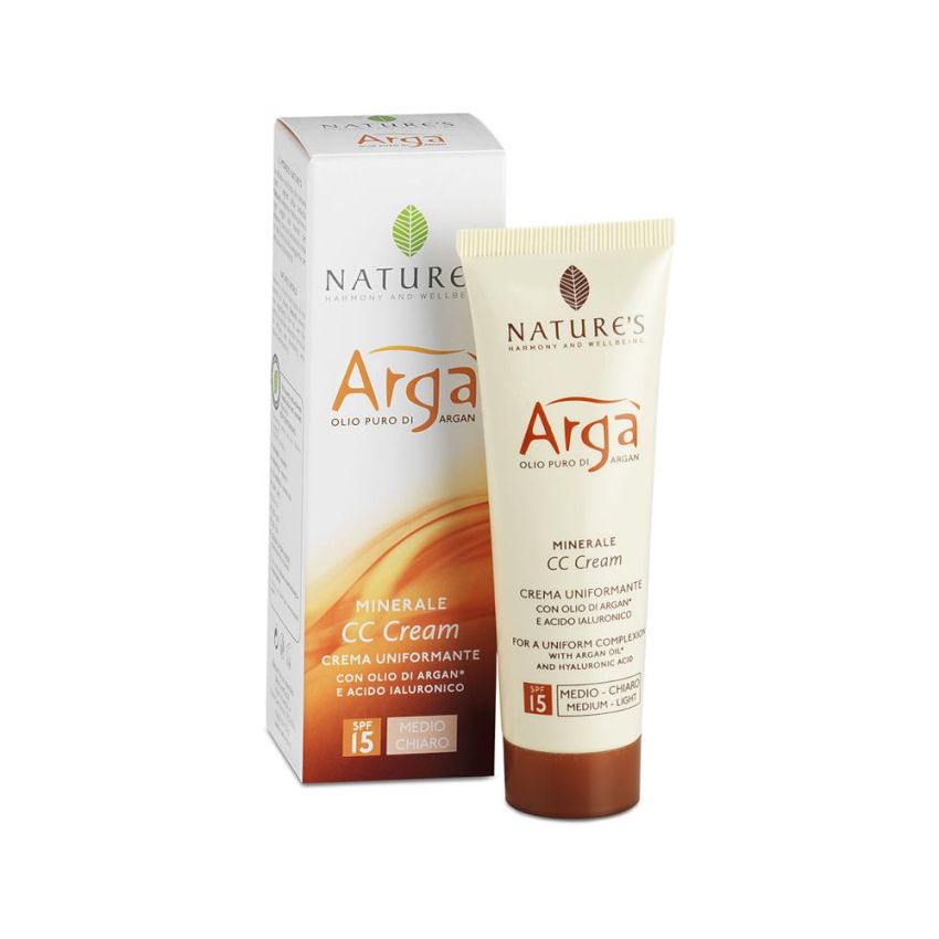 Crema Viso Uniformante Minerale Argan di Nature's in tonalit√† Medio/Chiara - 50ml