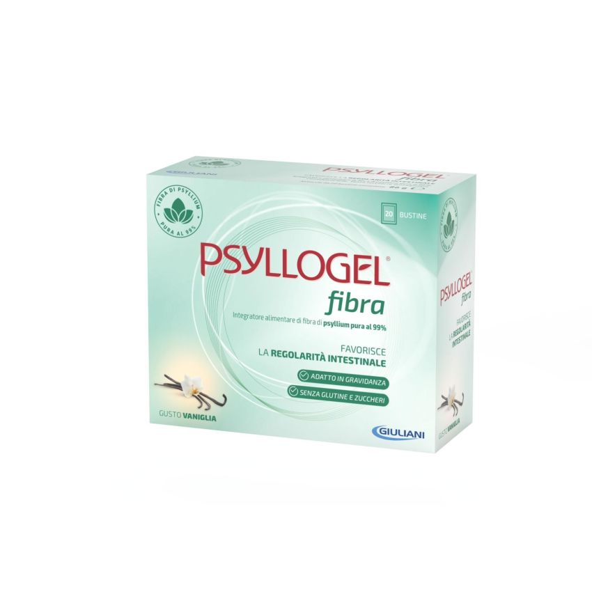 Psyllogel Fibra in Bustine Sapore Vaniglia - 20 Pezzi