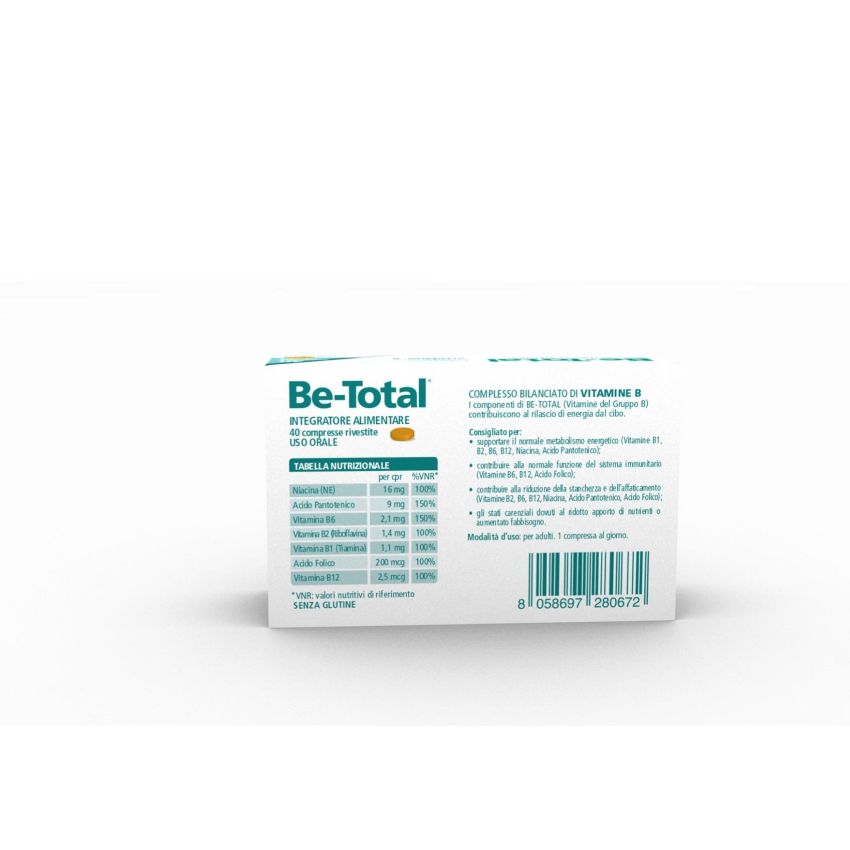 Be-Total Energia per Adulti - Integratore con Vitamine B - 40 Compresse