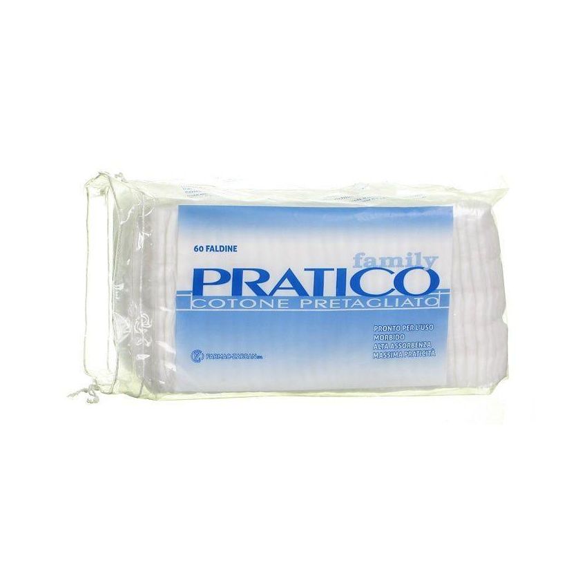 Cotone Puro Pretagliato 10x10cm - Pacco Famiglia da 60 Pezzi