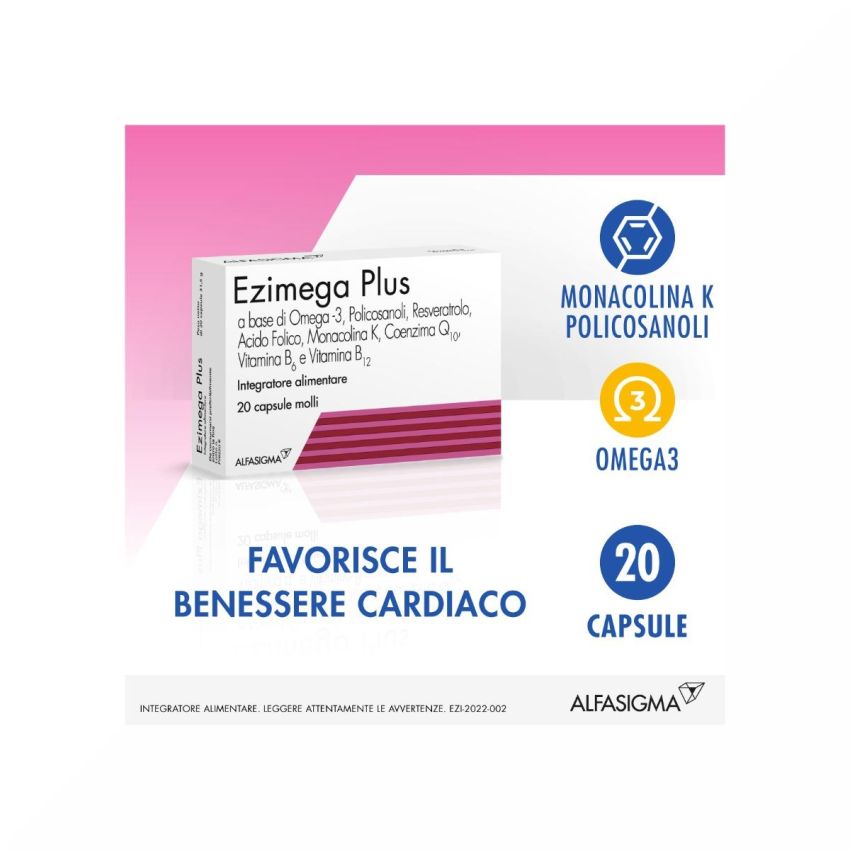 Ezimega Plus - Pacchetto di 20 Capsule di Integratore Alimentare