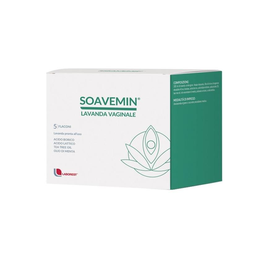 SoaveMin Lavanda - Trattamento Vaginale Calmante, 5 x 10ml