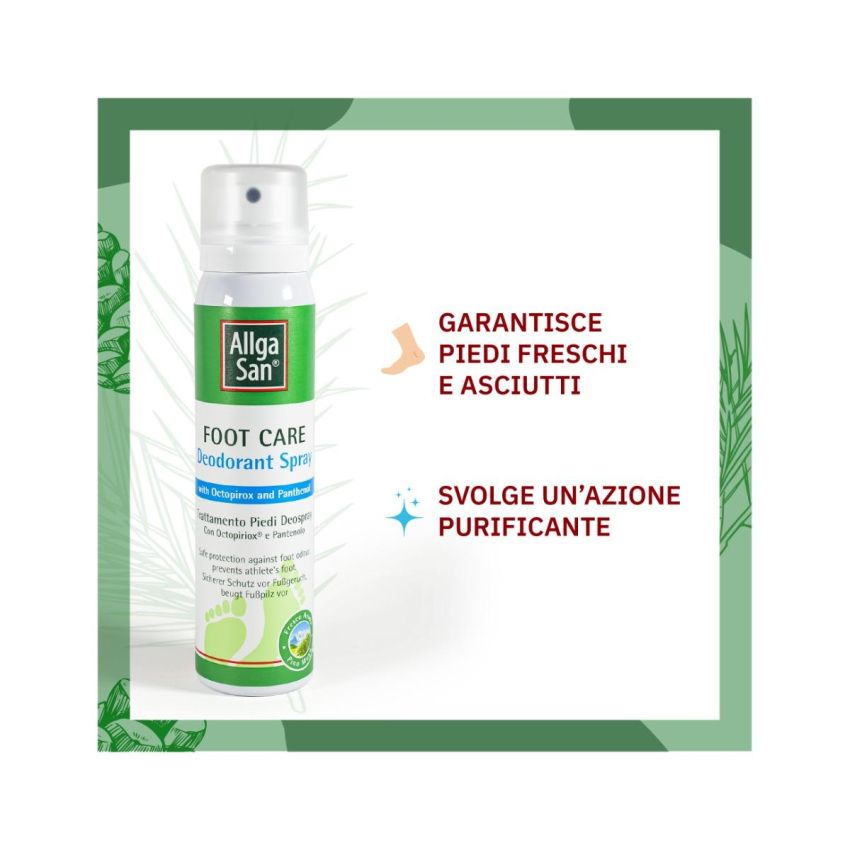 Spray Deodorante AllgaSan per Piedi 100ml