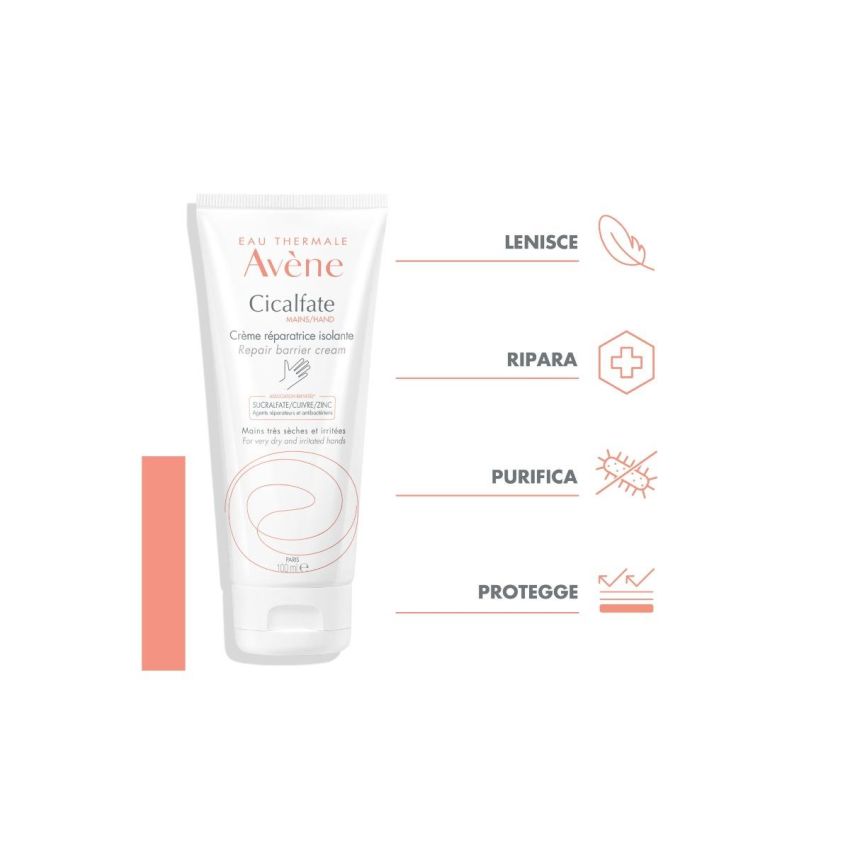 Avène Eau Thermale Cicalfate Crema Ristrutturante per Mani - 100ml