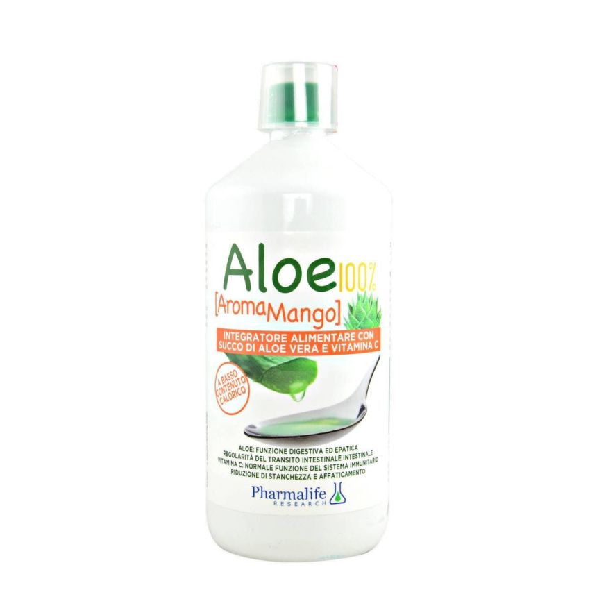 100% Puro Succo di Aloe Vera con Aroma di Mango - 1 Litro