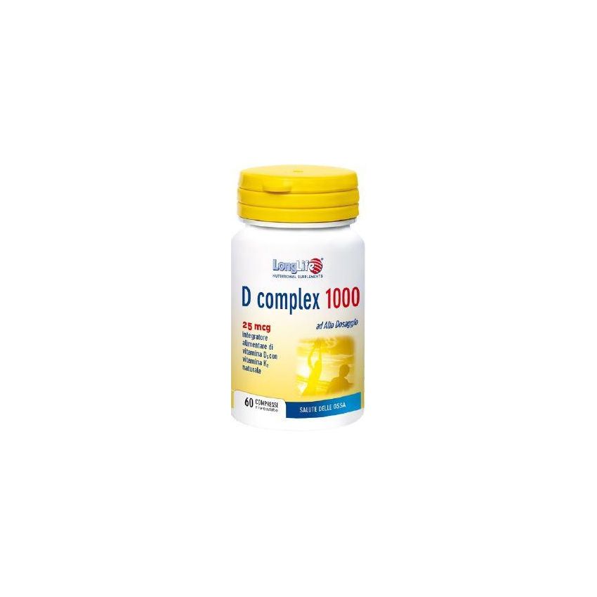Longlife D Complex 1000 - Vitamina D Complesso di Longa Vita, 60 Compresse