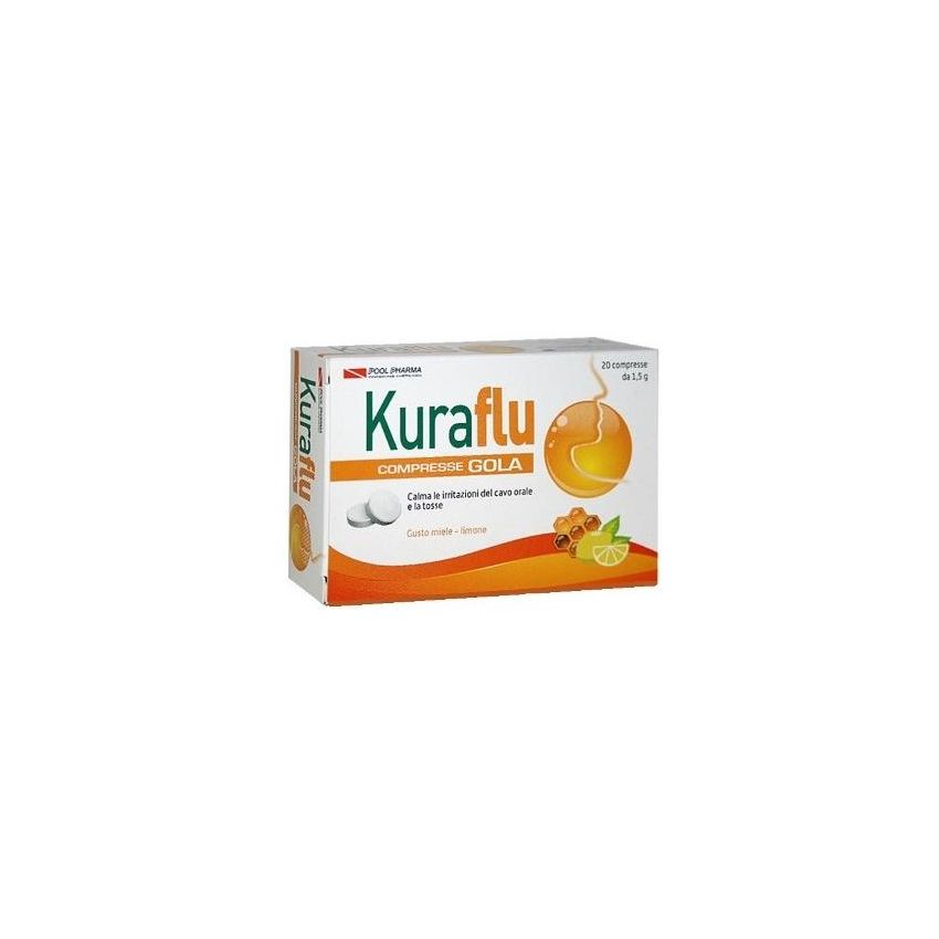 Kuraflu Gola Compresse al Limone e Miele - Pacco da 20
