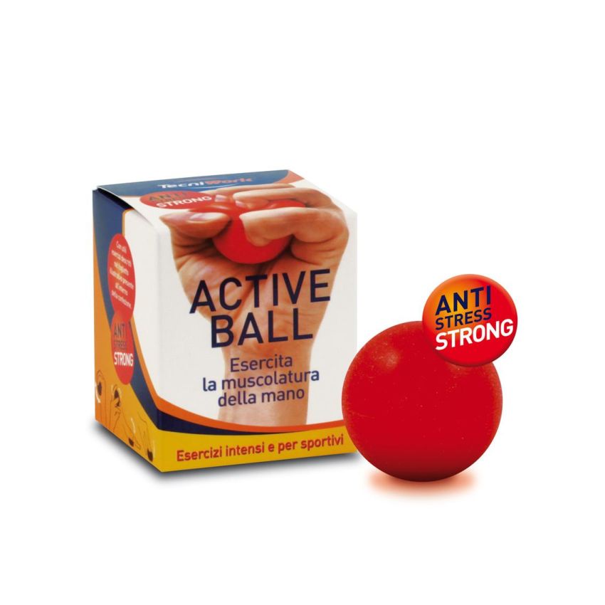 Pallina Anti-Stress Tecniwork Active Ball Strong in Rosso