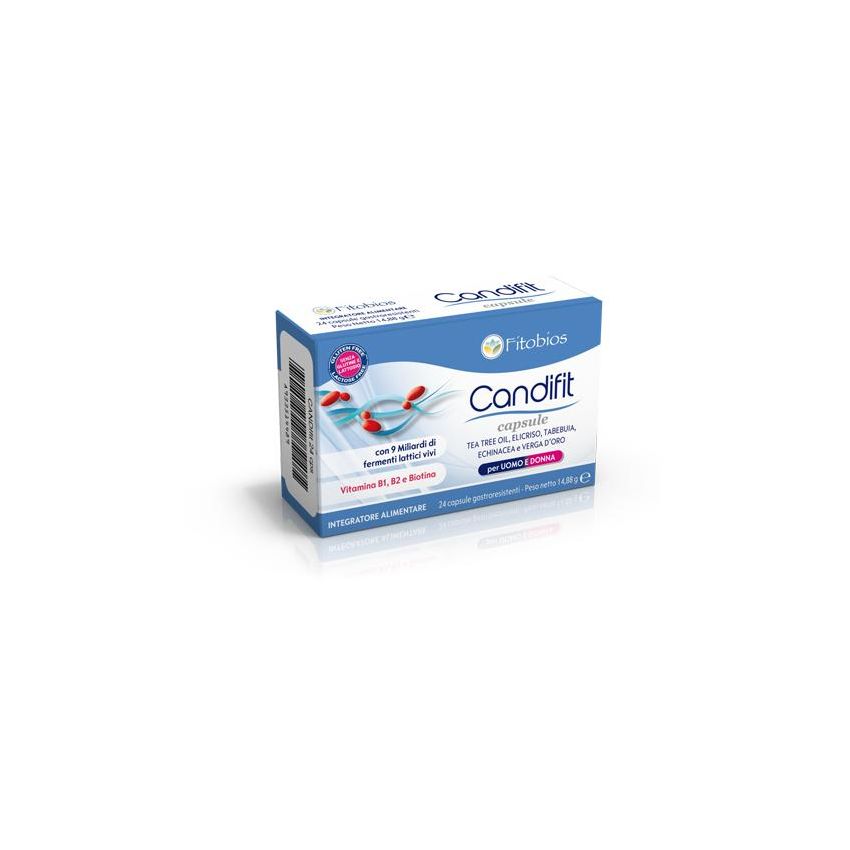 Candifit 24 Capsule Gastroresistenti per Salute Digestiva