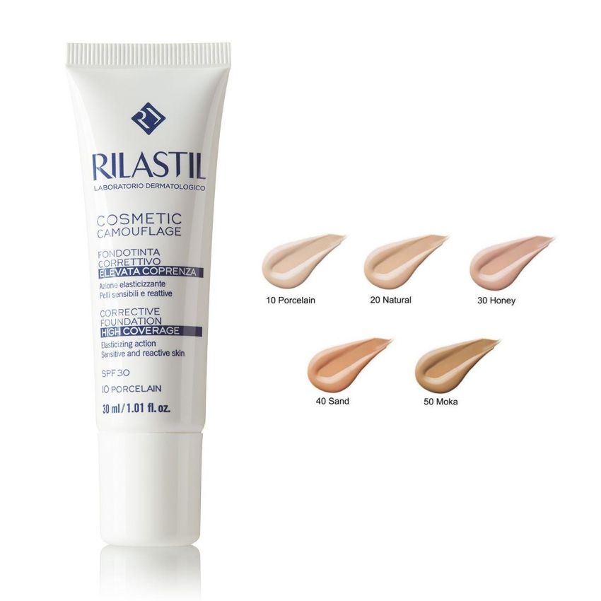 Rilastil Camouflage Fondotinta Fluido Alta Coprenza - 30ml Tono 10