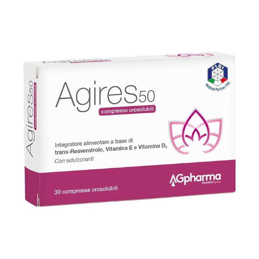 Agires 50 - Compresse Orosolubili da 5,4g - Confezione da 30 Pezzi