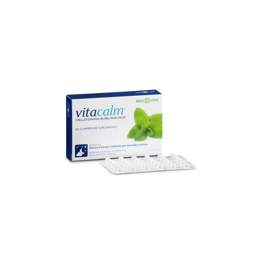 Vitacalm Melatonina - 60 Compresse Sublinguali per il Sonno