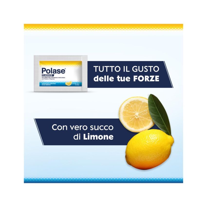 Polase Classico: Integratore di Magnesio e Potassio in Bustine - Sabor Limone