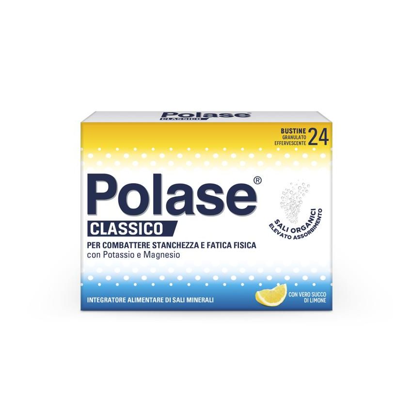 Polase Classico Bustine con Magnesio e Potassio, Gusto Limone - 24 Bustine