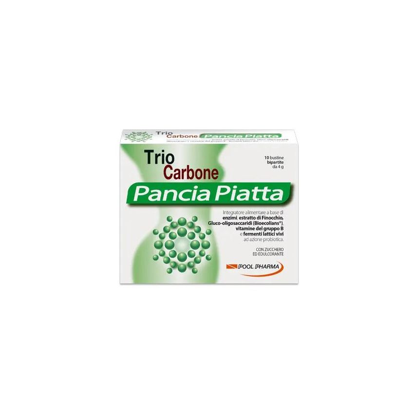 Triocarbone per Pancia Piatta - 10 Bustine Bipartite