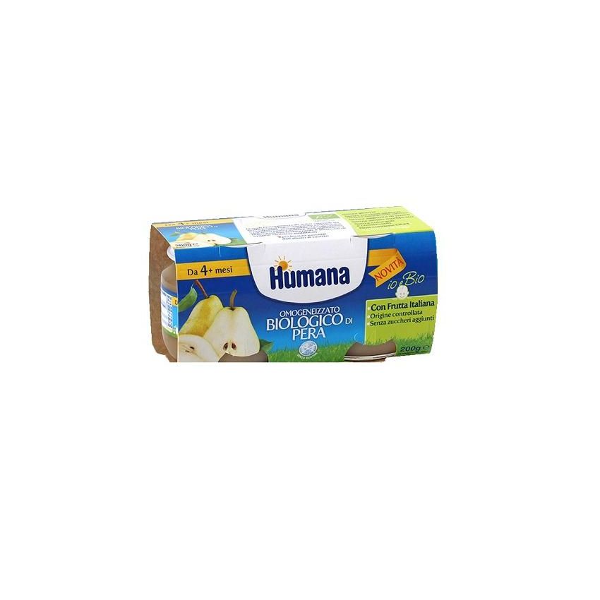 Humana Bio Omogeneizzato di Pera - Confezione Doppia da 100g