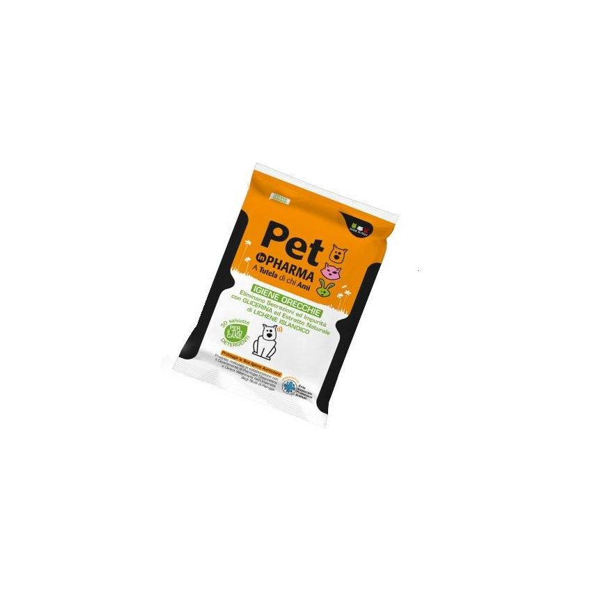 Pet In Pharma - Salviette per Pulizia Orecchie dei Cani - 30 Pezzi