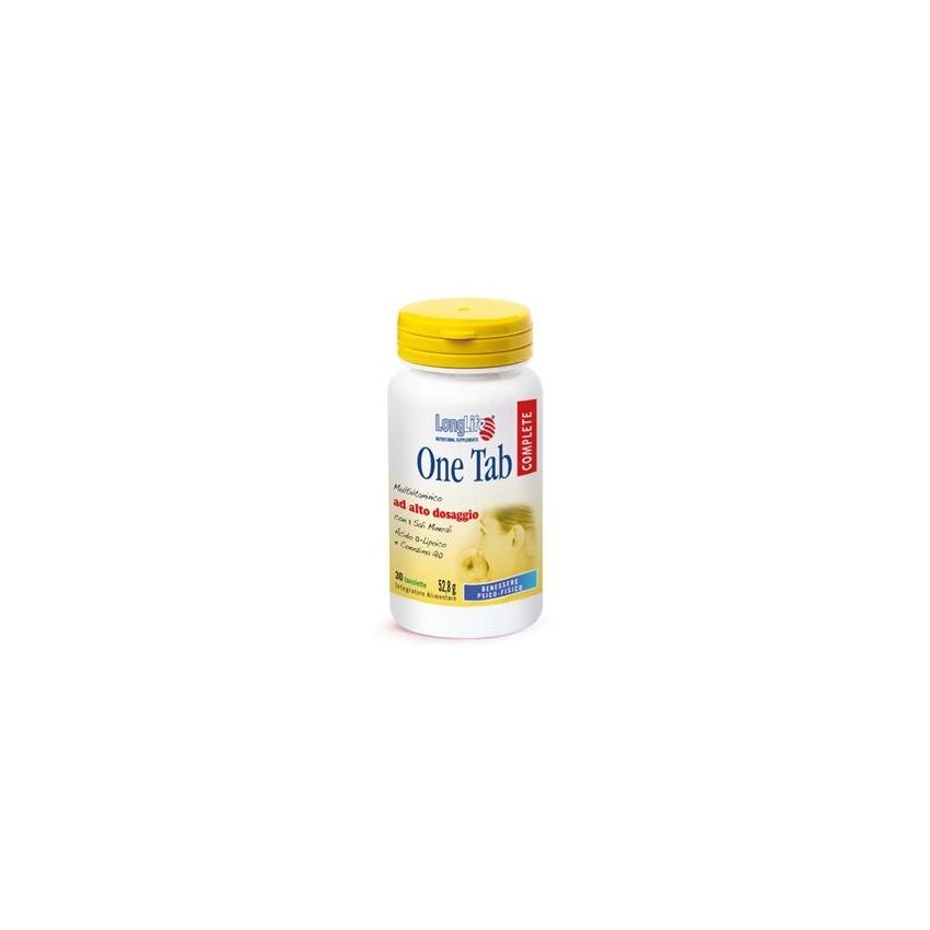 Longlife One Tab Complete - Integratore Multivitaminico - 30 Tavolette