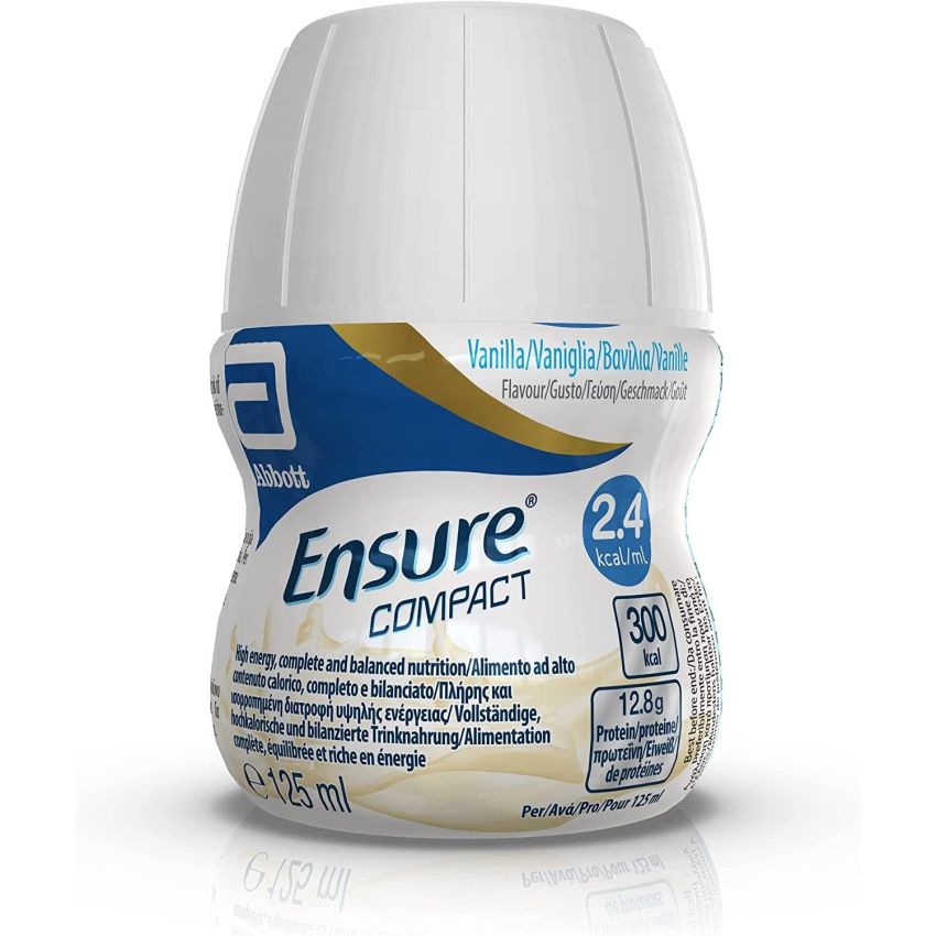 Ensure Compact Vanilla Formula - 4 x 125ml